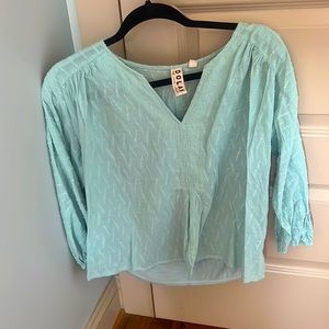 Anthropologie blouse, light blue, XS